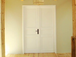 Bloc porte en bois massif